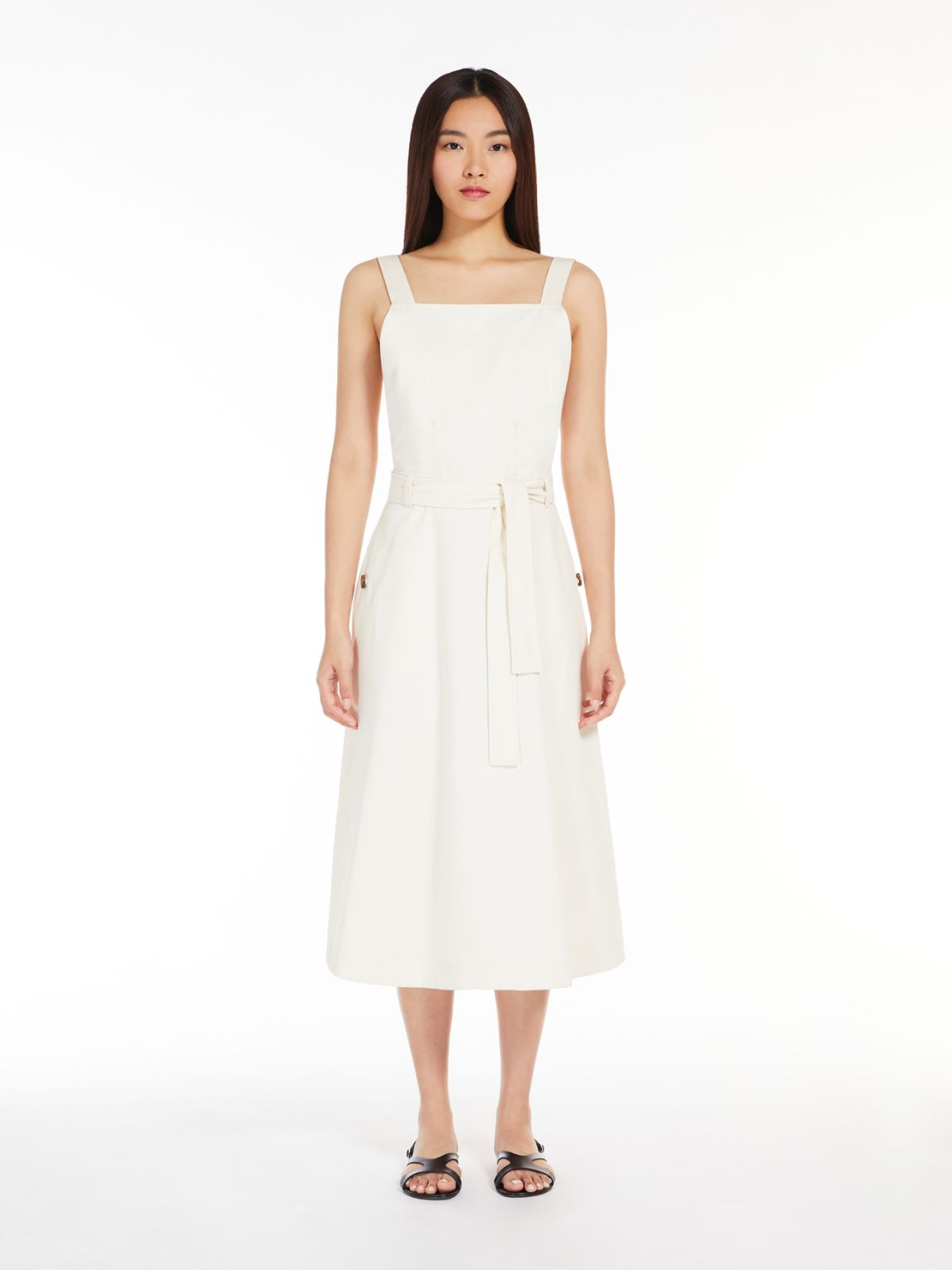 Cotton bull denim dress