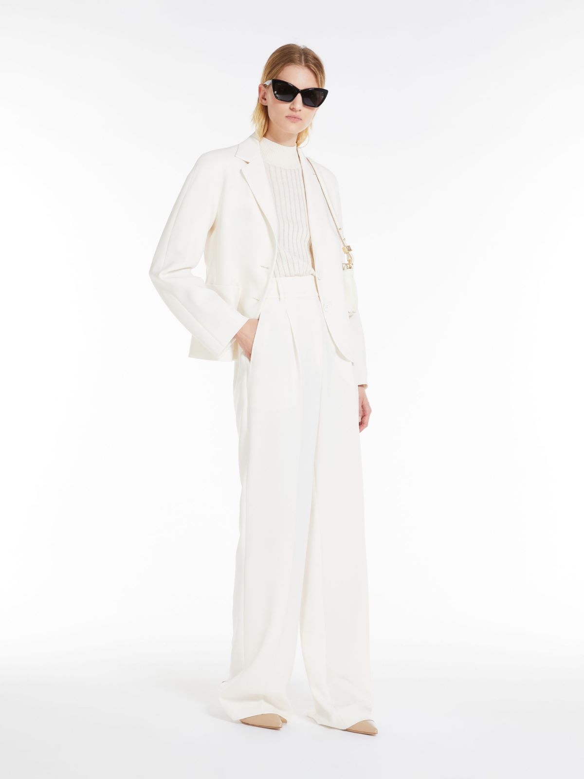 Single-breasted cady jacket