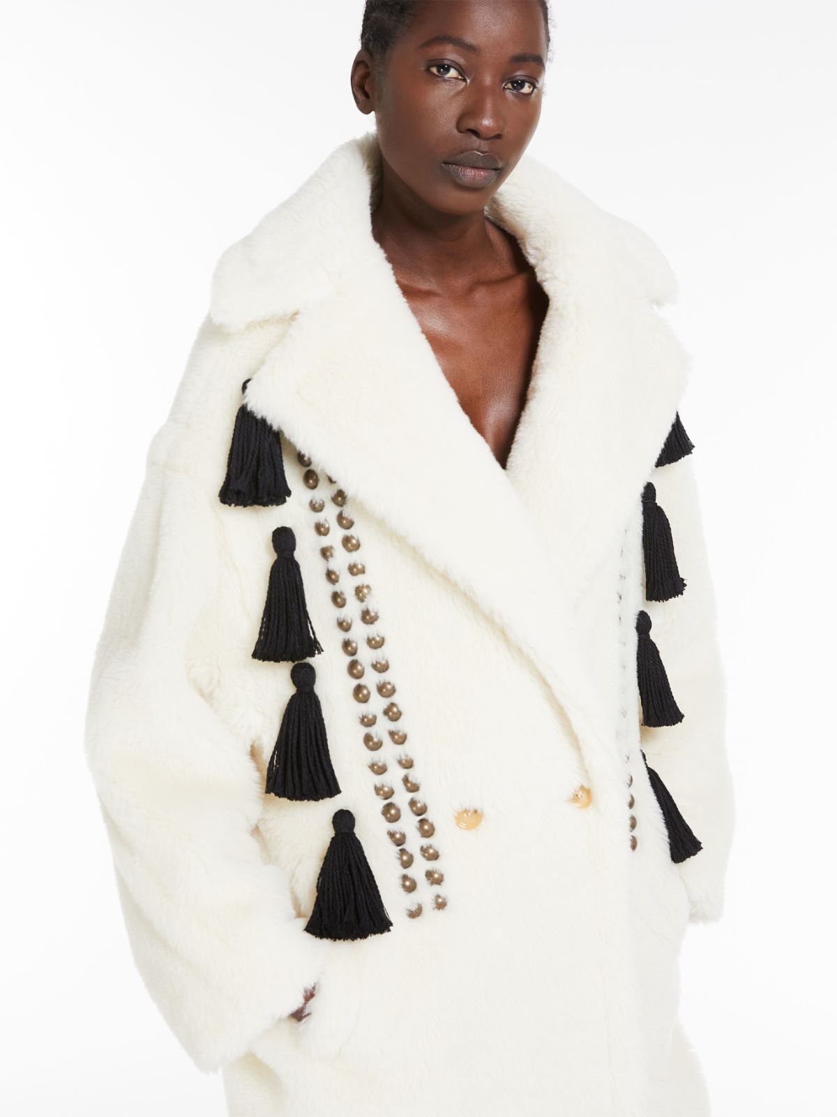 Teddy Bear Icon Coat in alpaca and wool