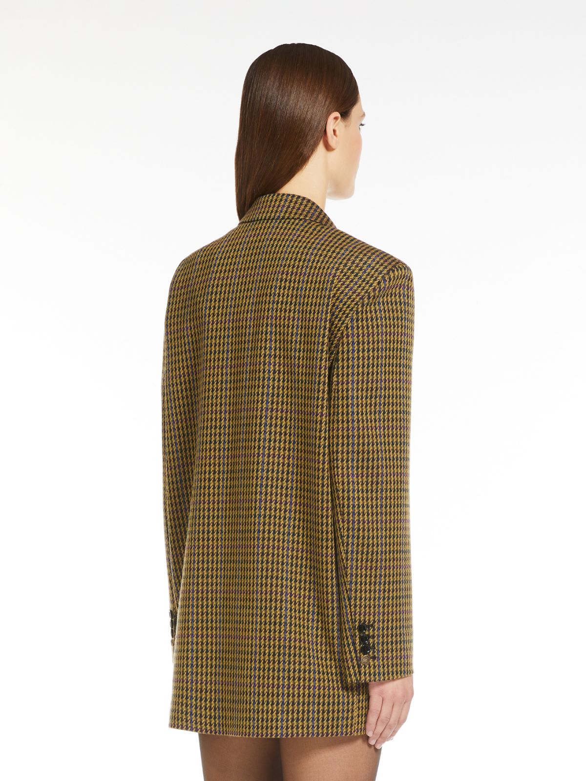 Oversize blazer in wool and cotton