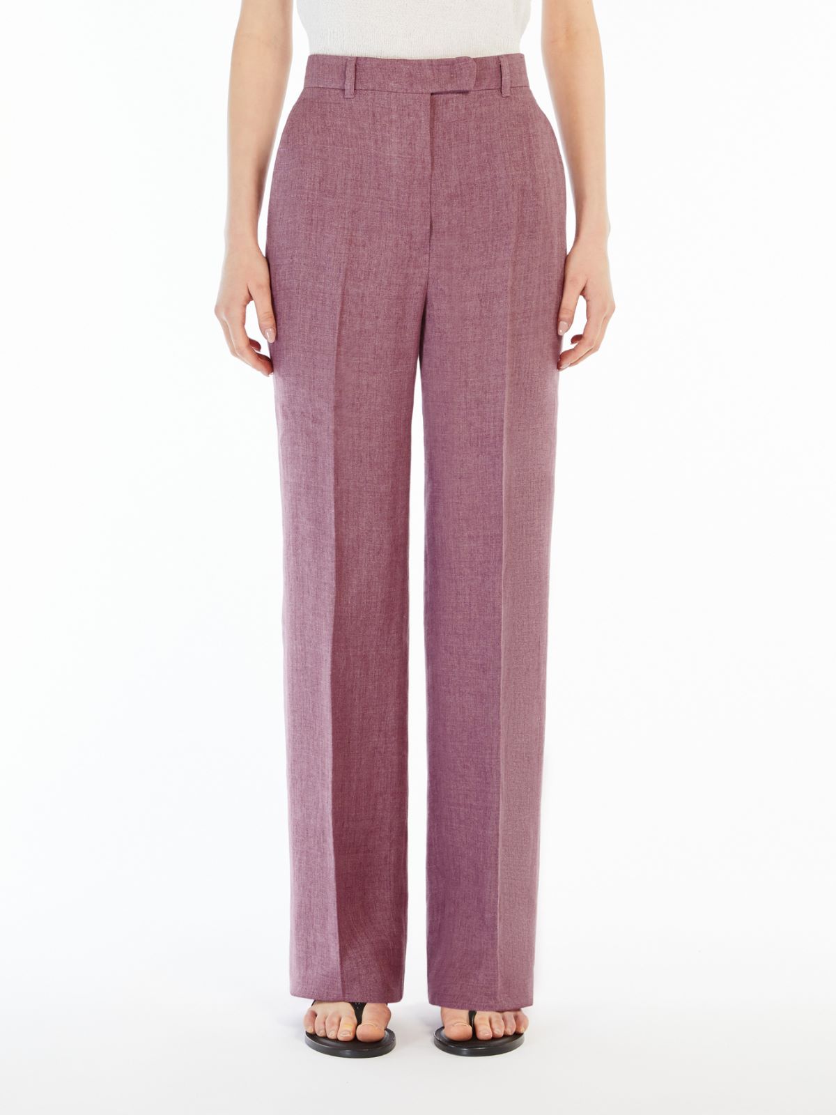 Faded linen trousers