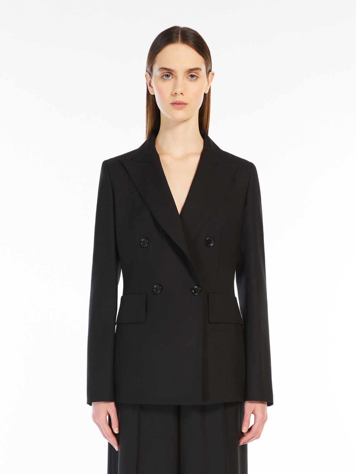 Gabardine wool blazer