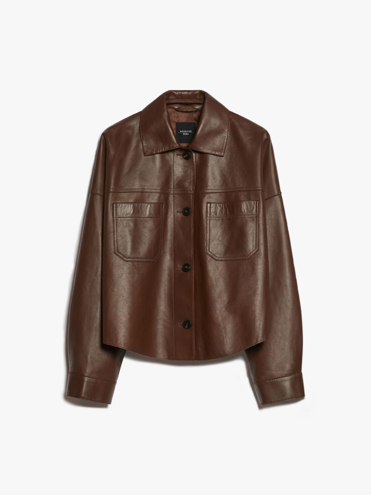 Nappa leather workwear jacket