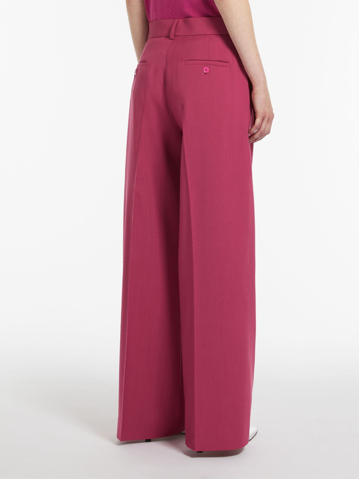 Woollen cloth palazzo trousers