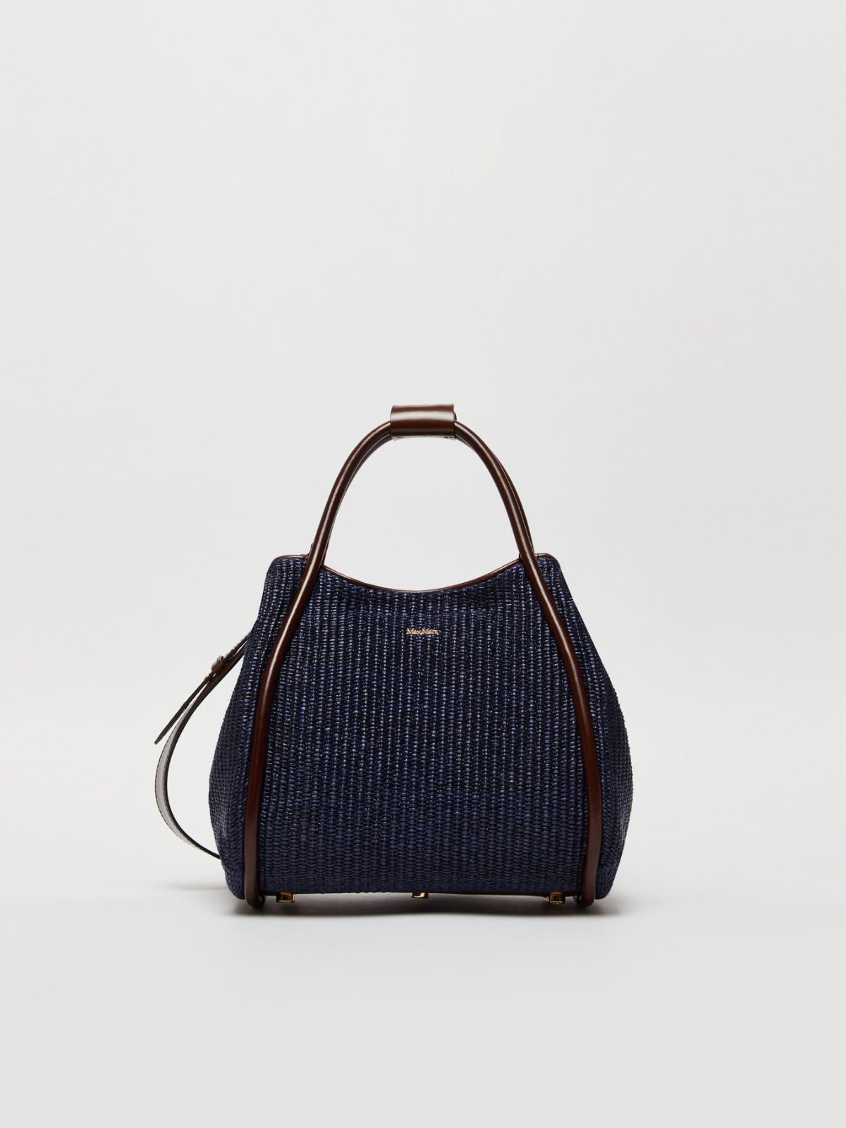 Small raffia Marine bag
