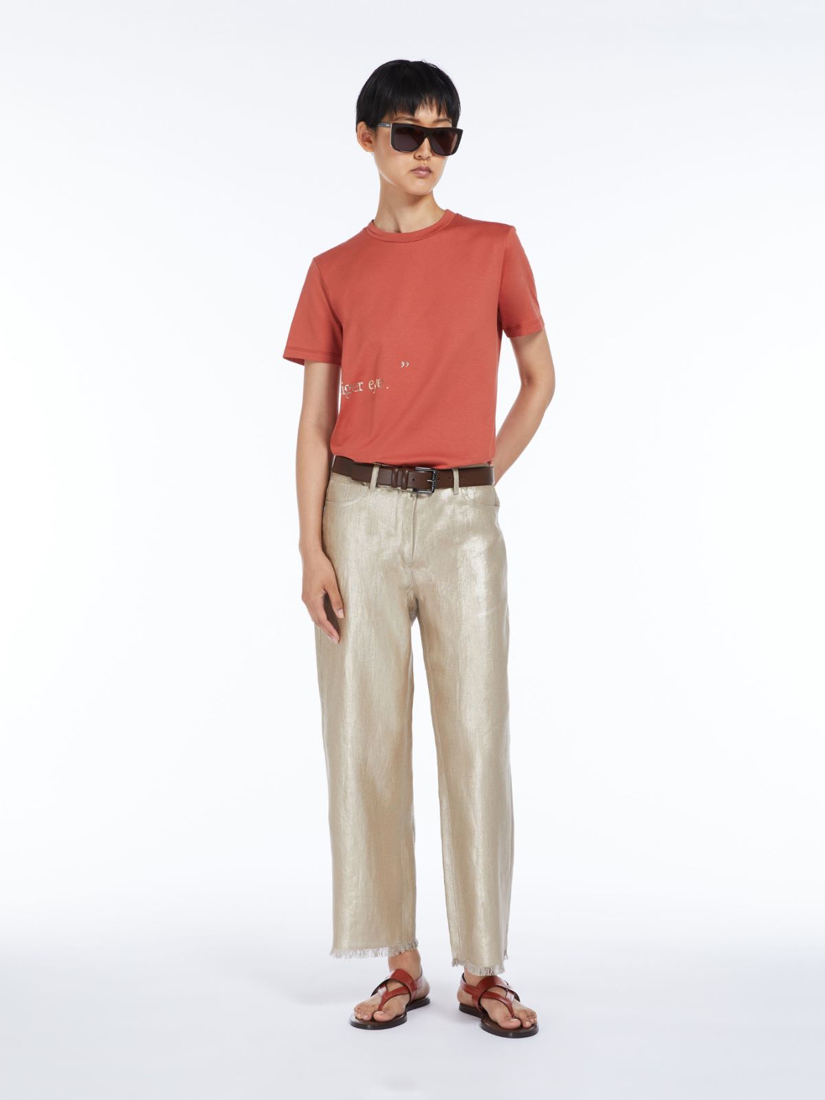 5-pocket linen canvas trousers