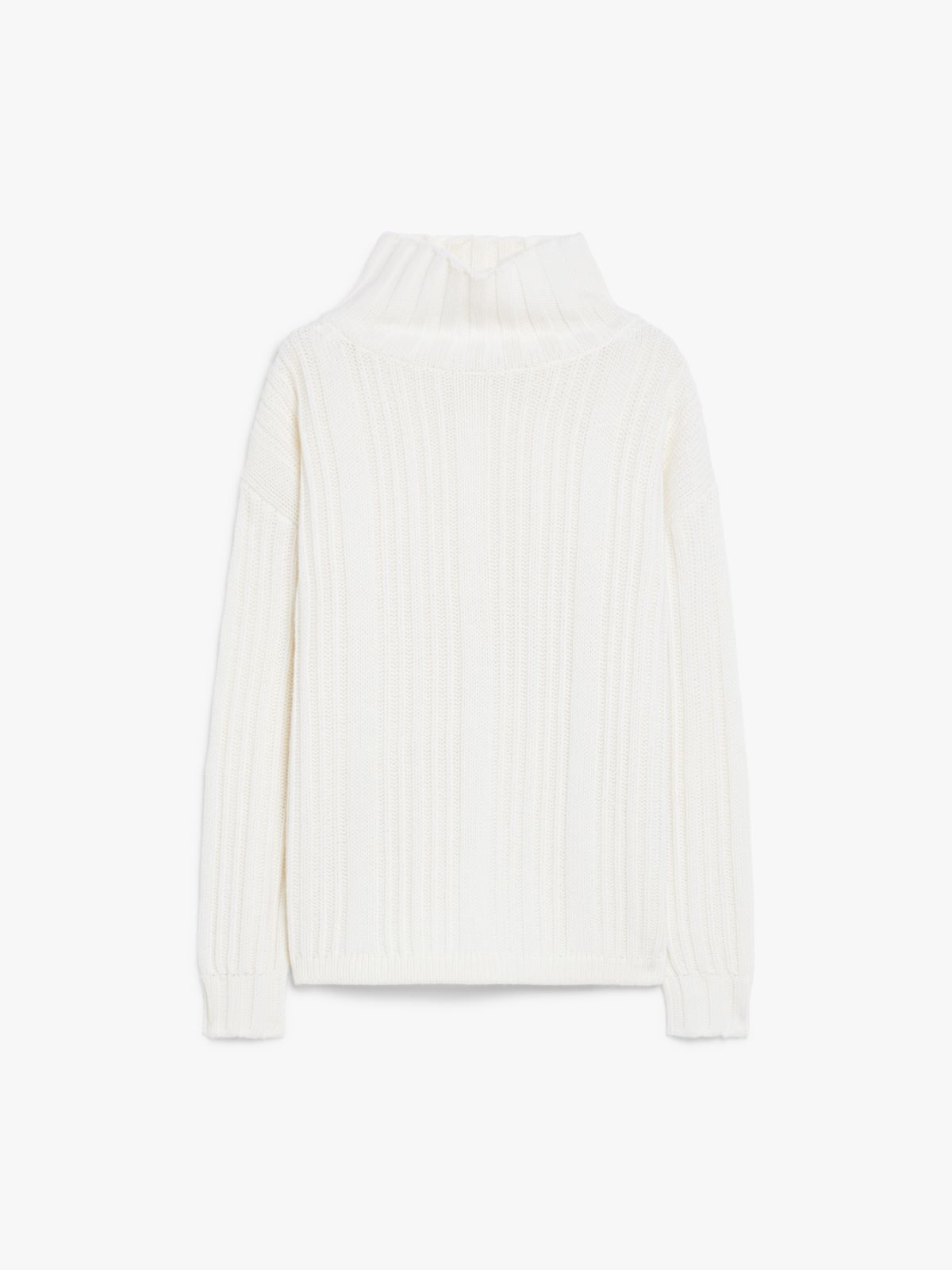 Wool and cashmere polo-neck jumper