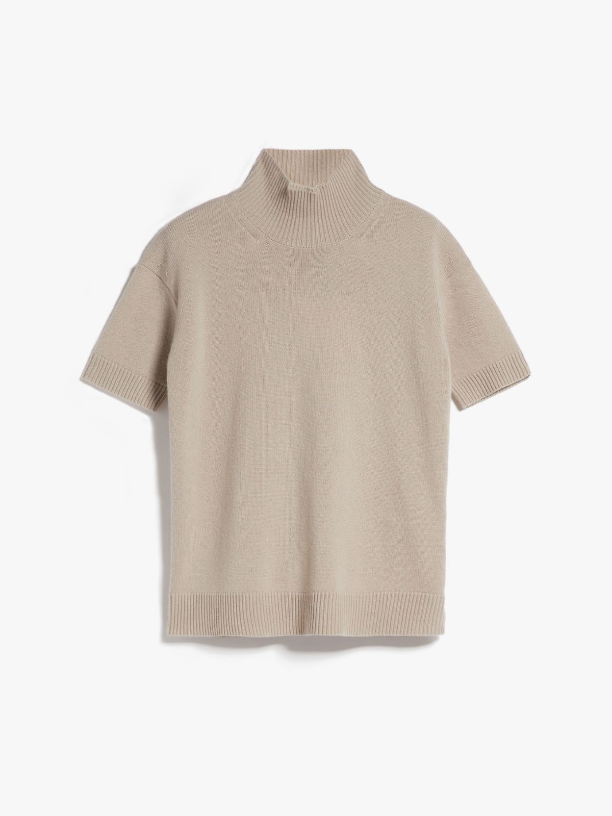 Wool and cashmere polo-neck sweater