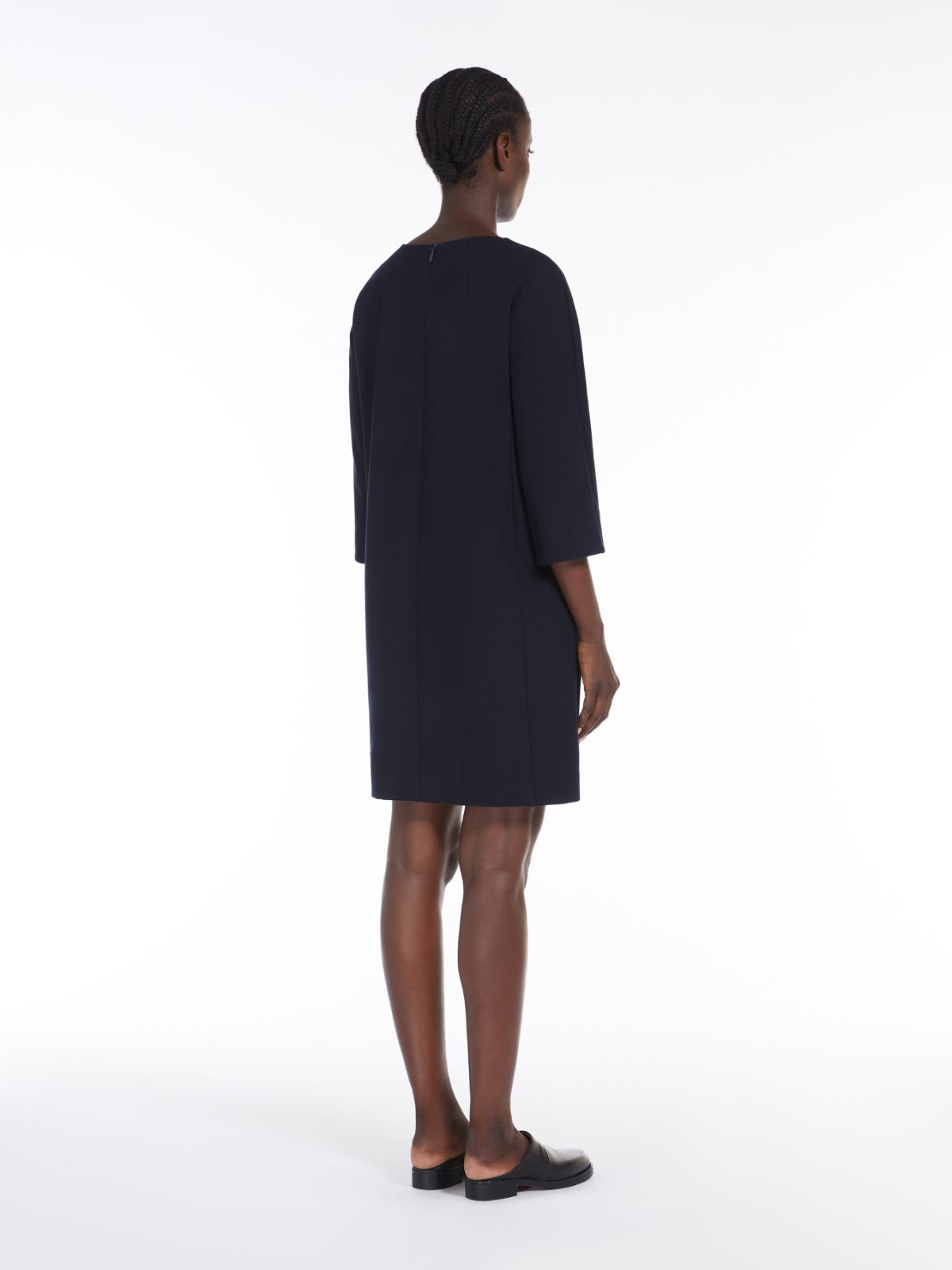 Short Milan-stitch jersey dress