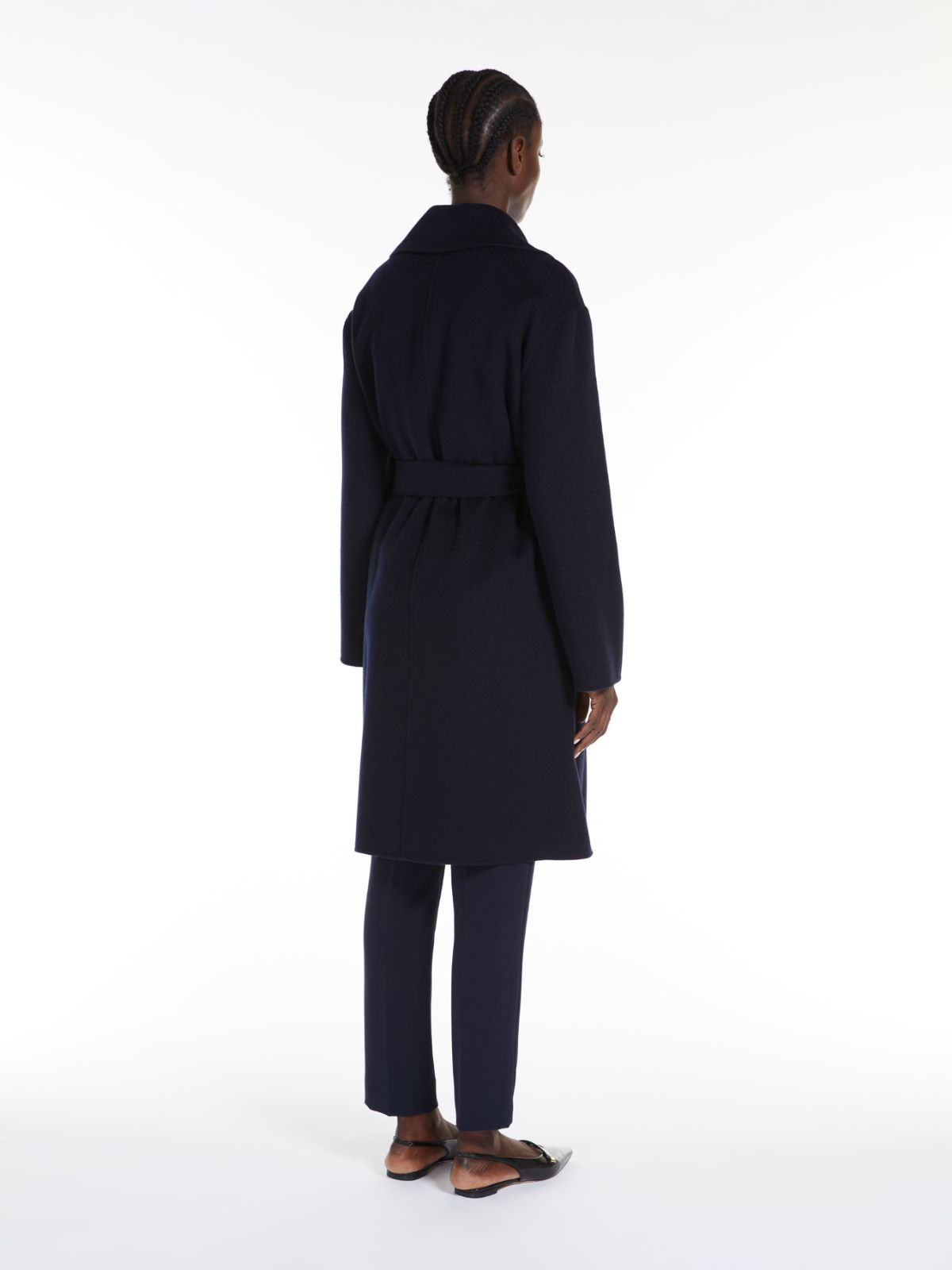 Wool, silk and cashmere coat