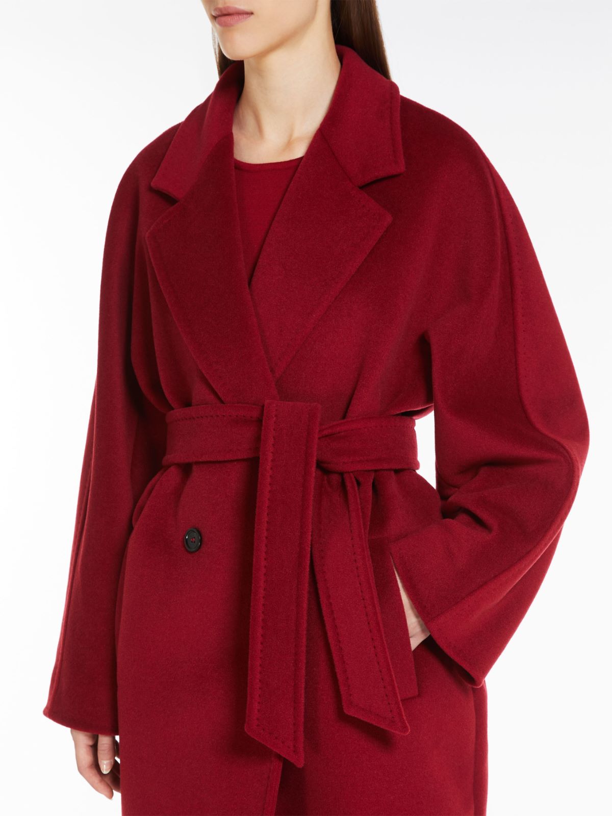 Short 101801 Icon Coat in wool and cashmere