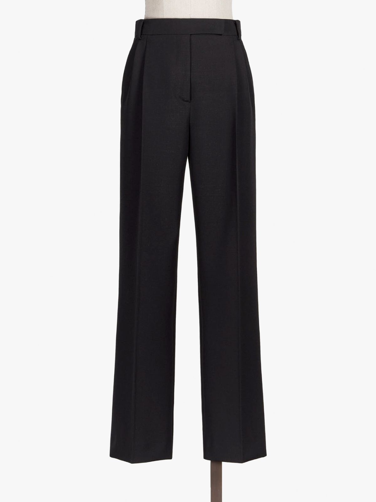 Wool and mohair wide trousers