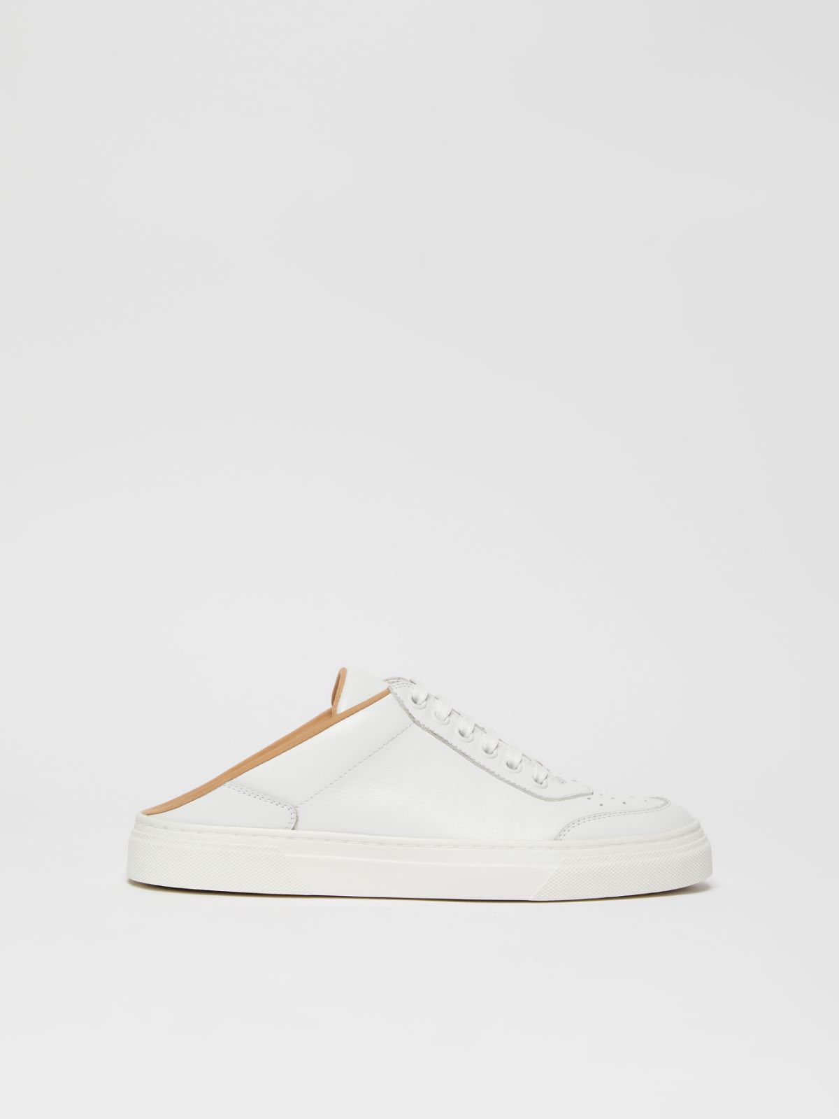 Leather mule sneakers