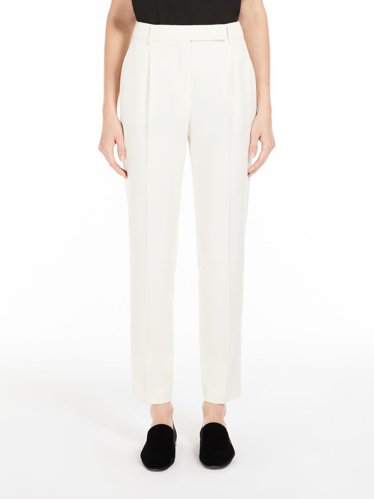 Wool granité trousers