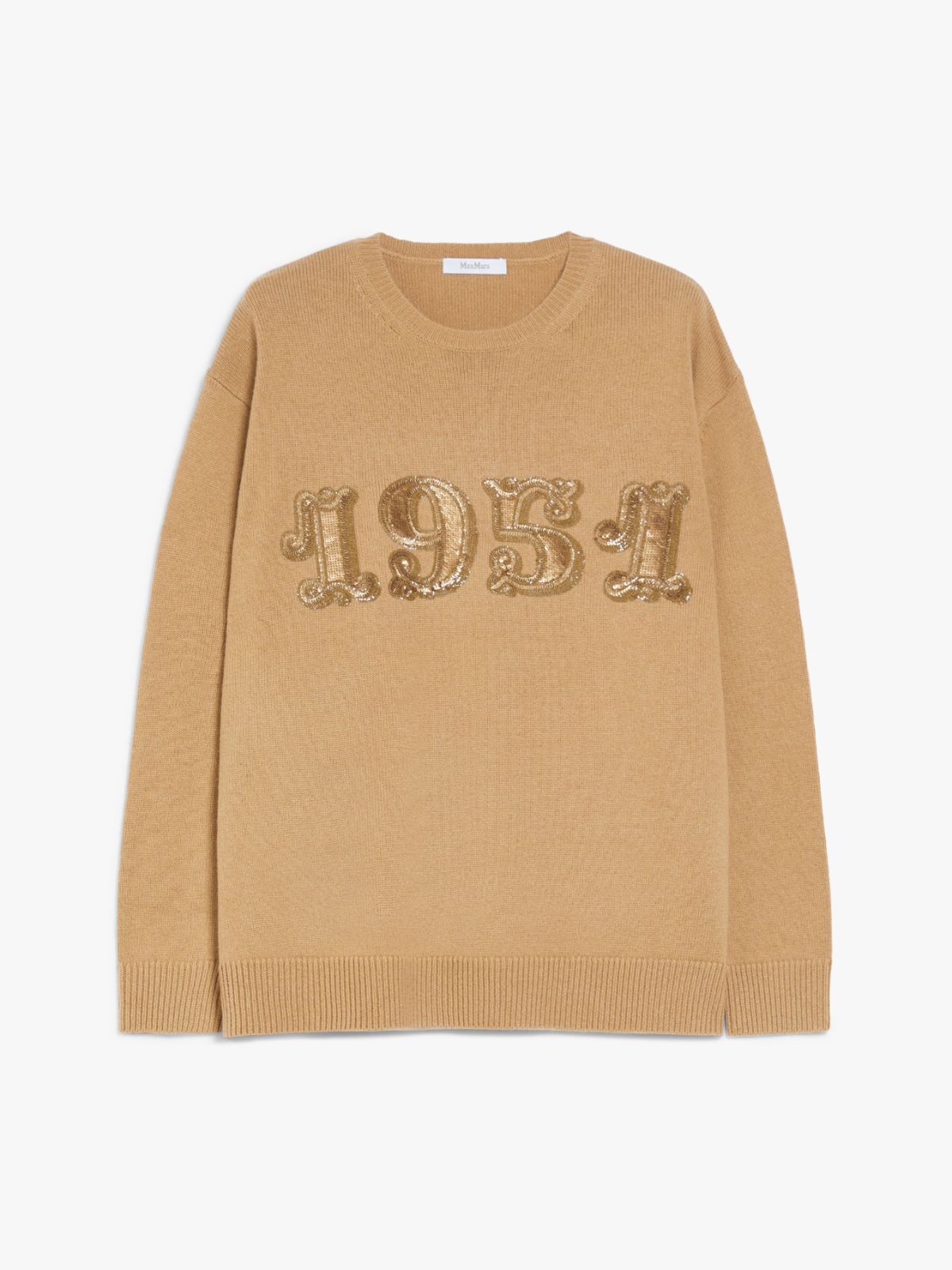 Wool, cashmere and sequin pullover