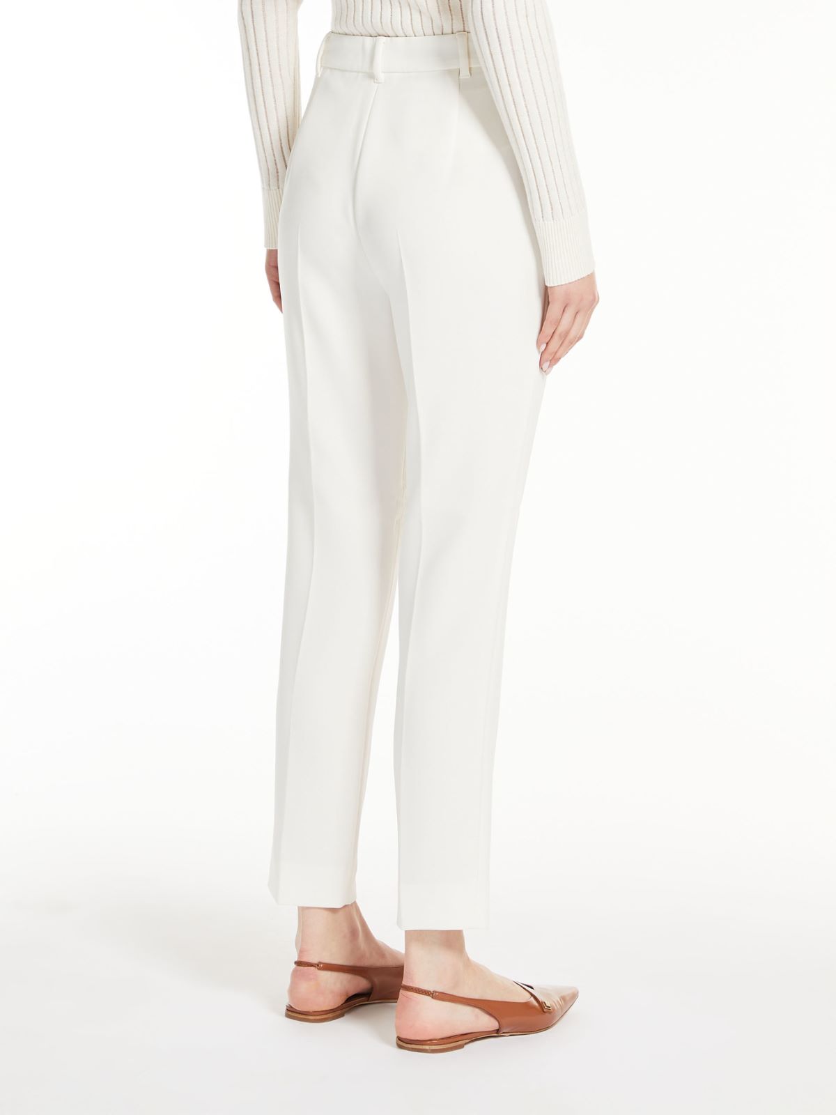 Slim fit cady trousers