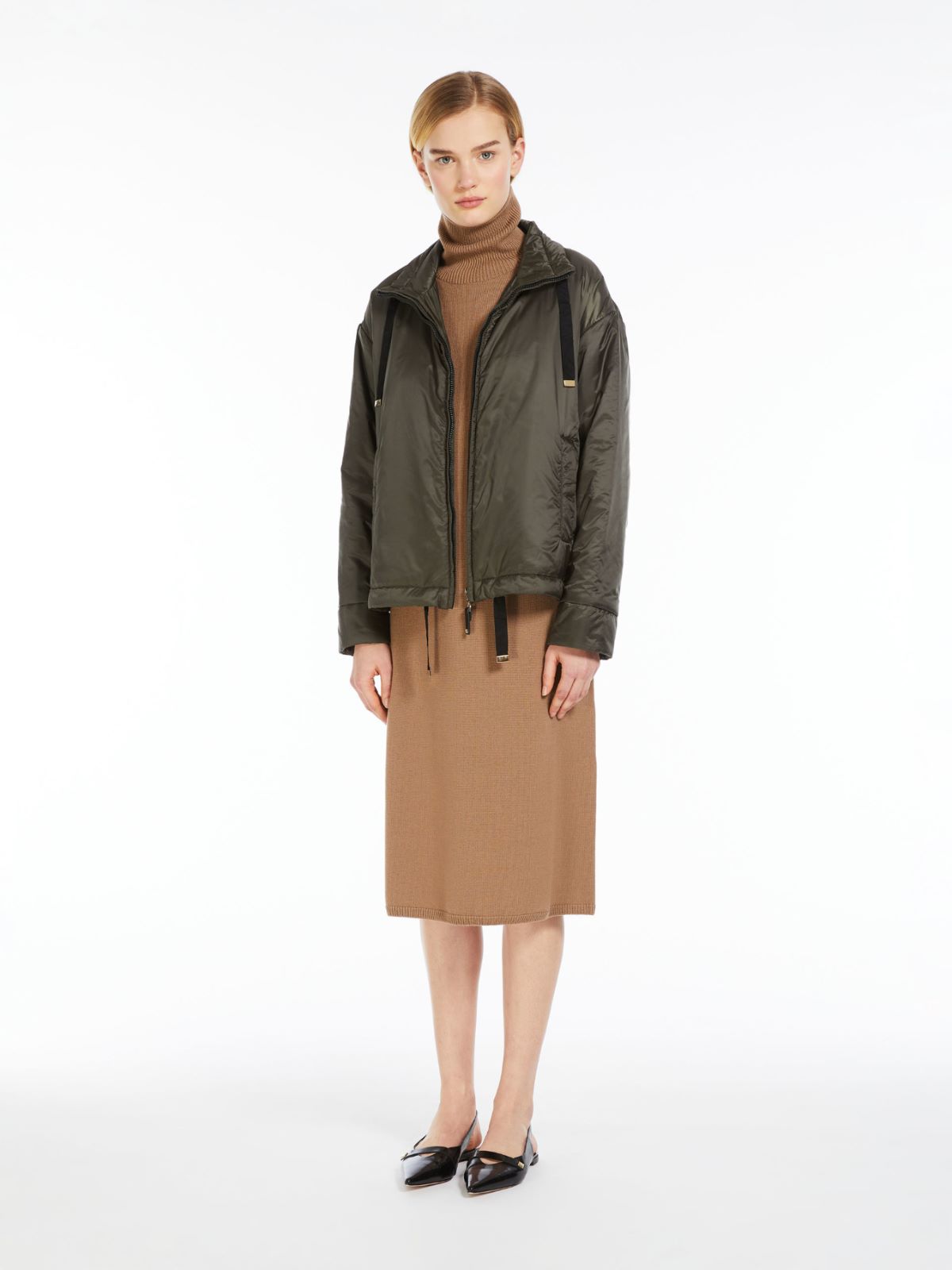 Wool polo-neck dress