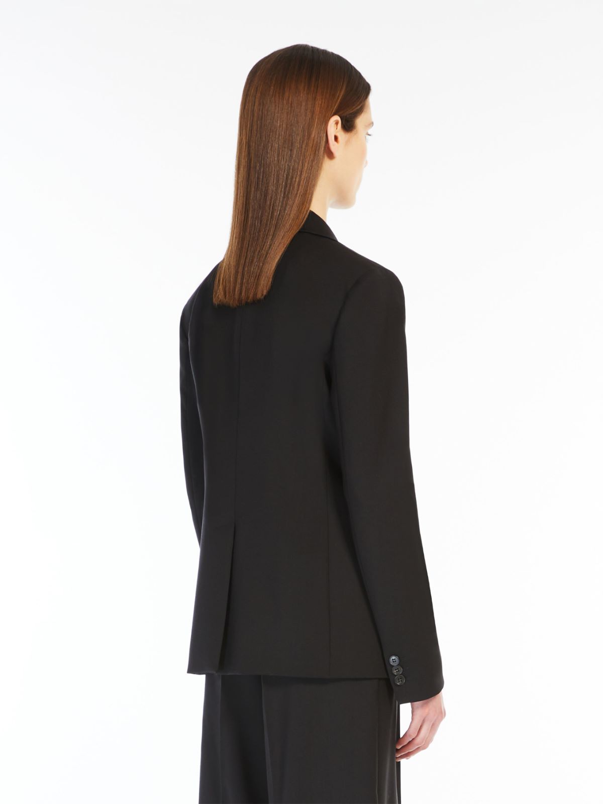 Natural stretch wool blazer