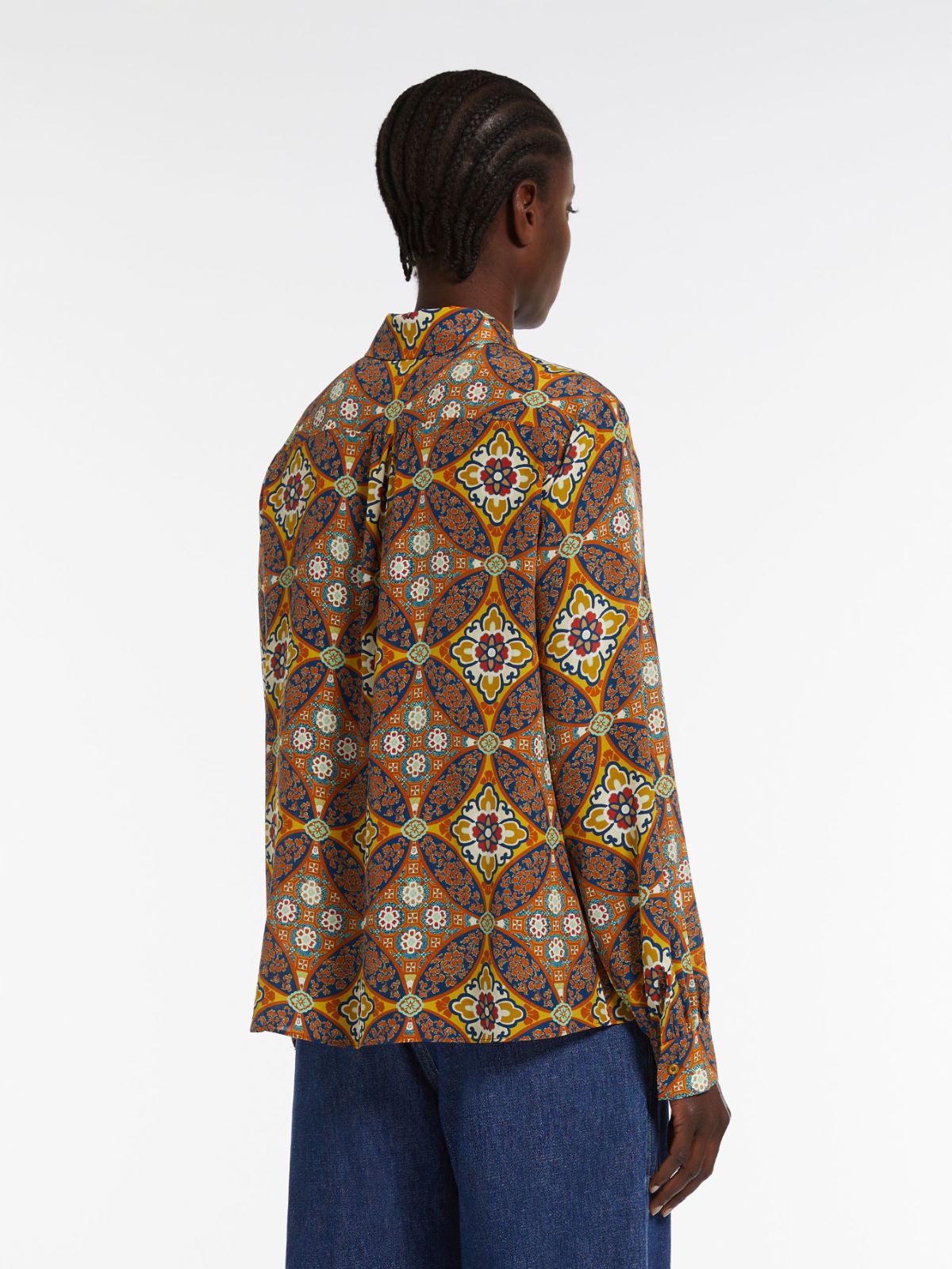 Classic crepe de chine shirt