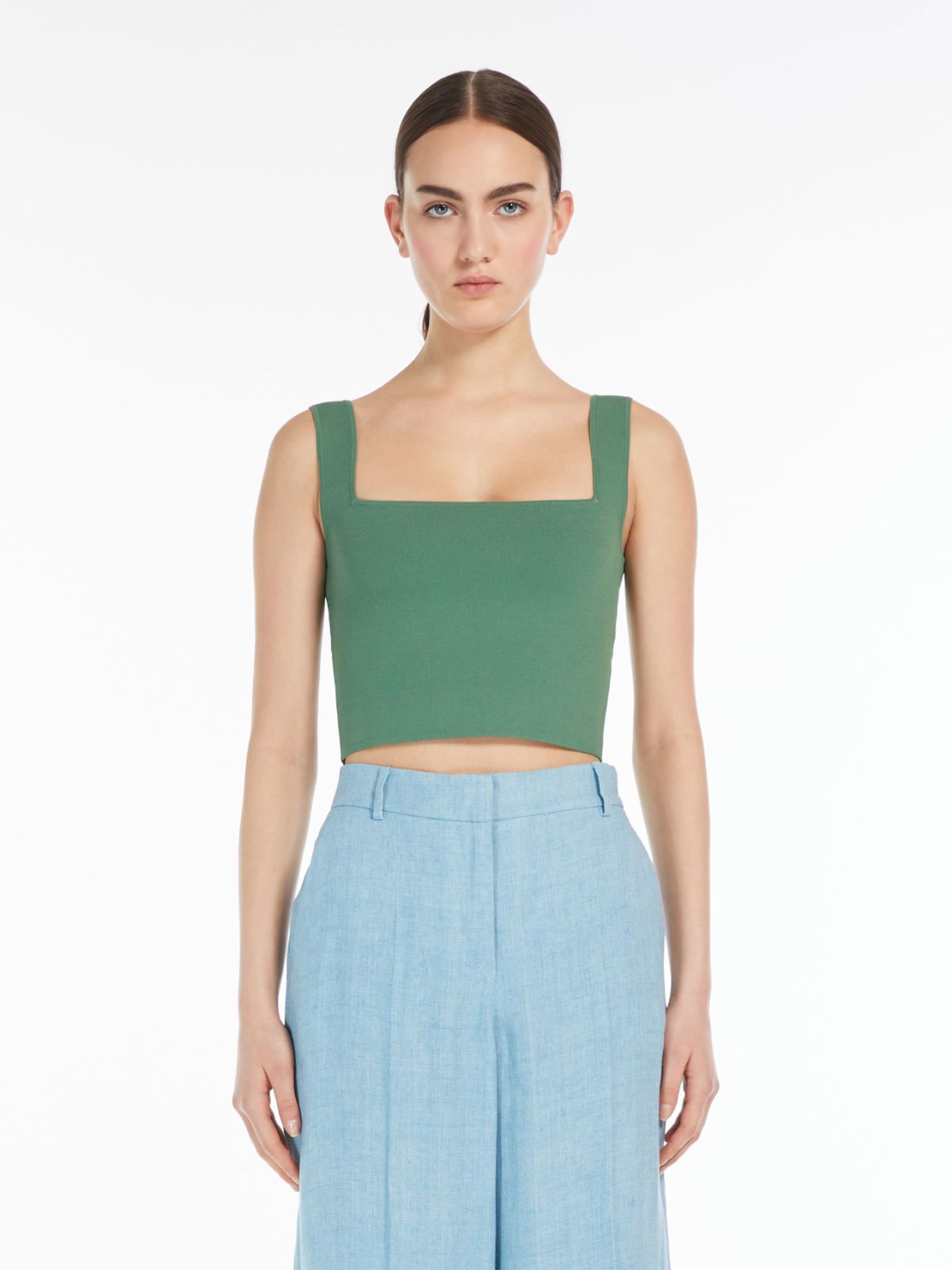 Viscose yarn vest top