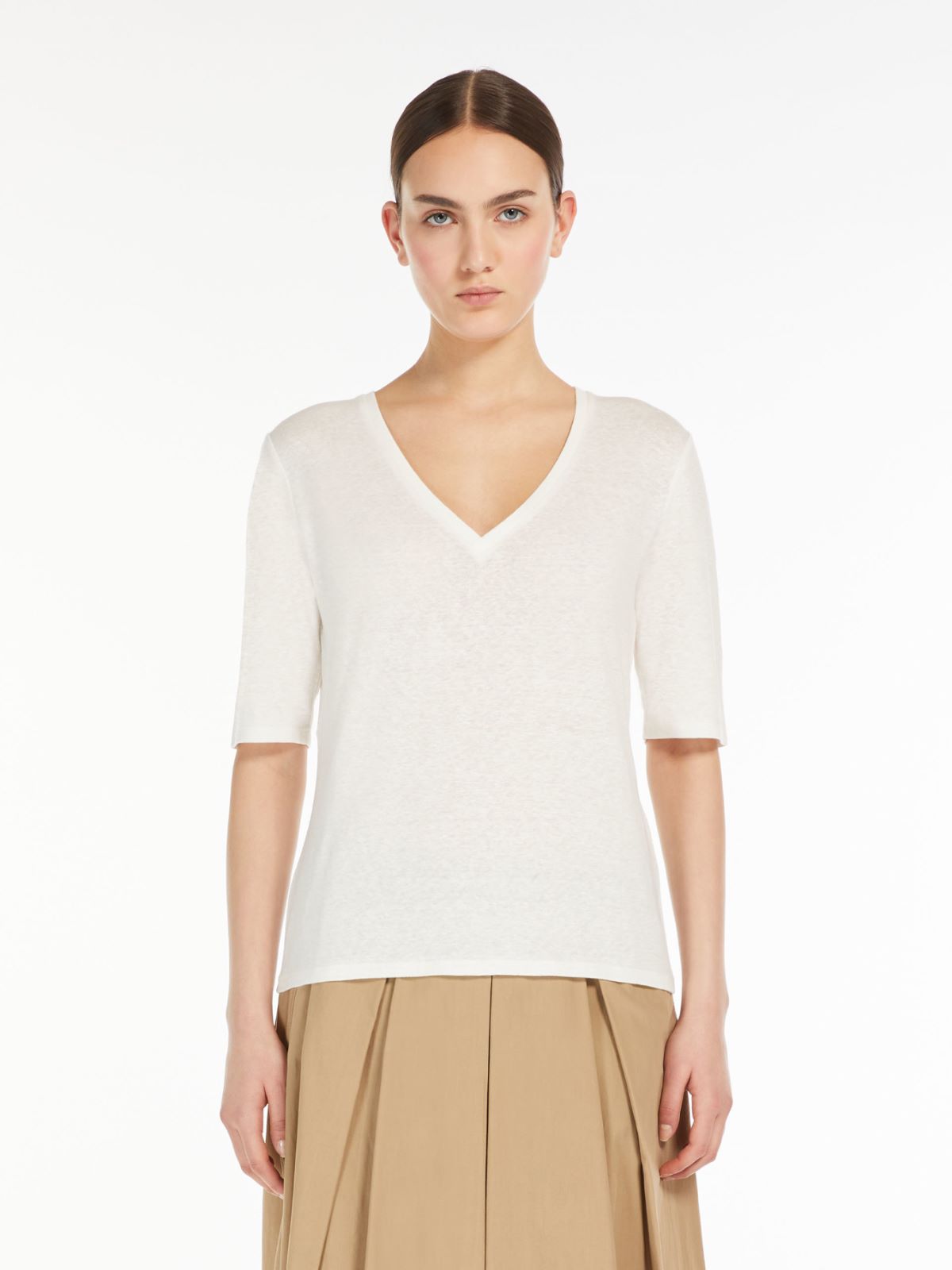Linen jersey T-shirt
