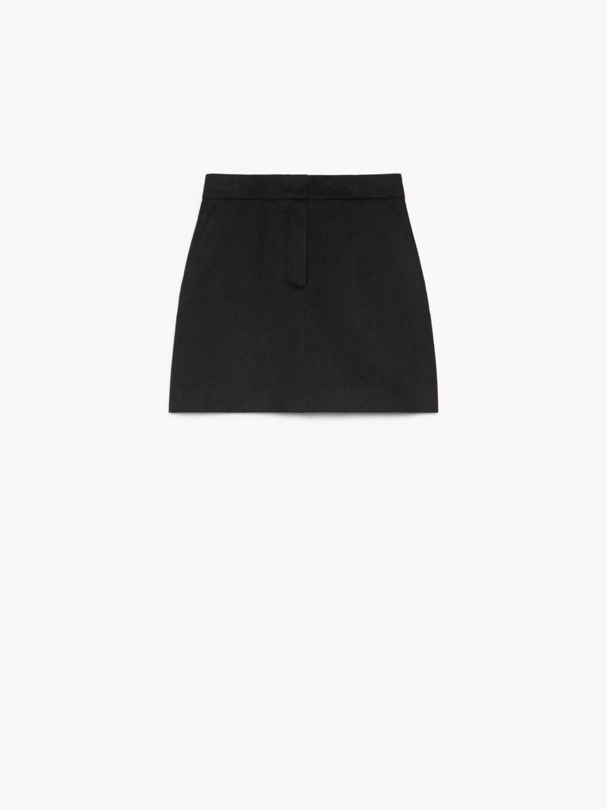 Camel drap mini skirt