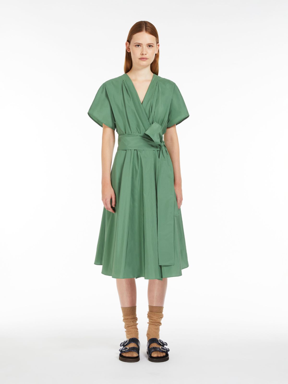 Cotton taffeta dress