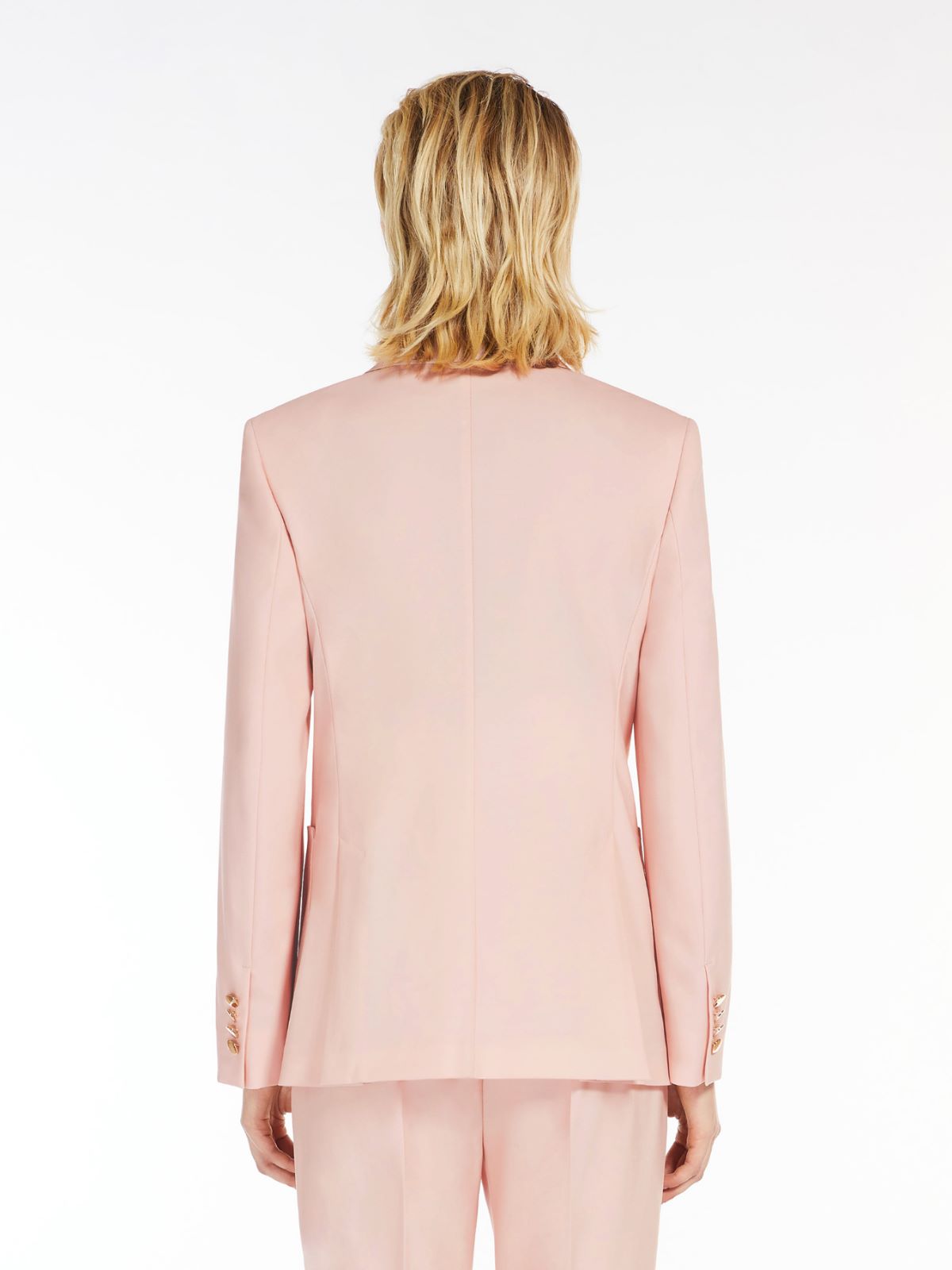 Wool and mohair double-breasted blazer