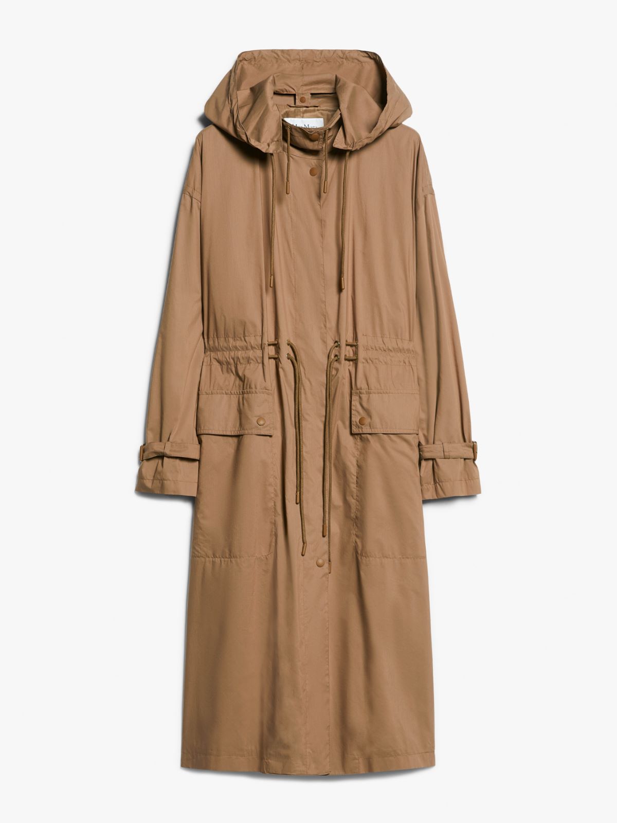 Oversized parka in water-repellent technical fabric
