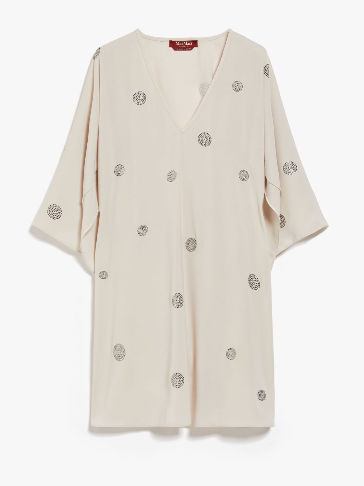 Embroidered cady blouse