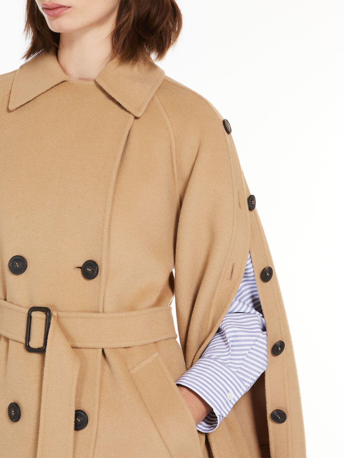 Wool trench coat