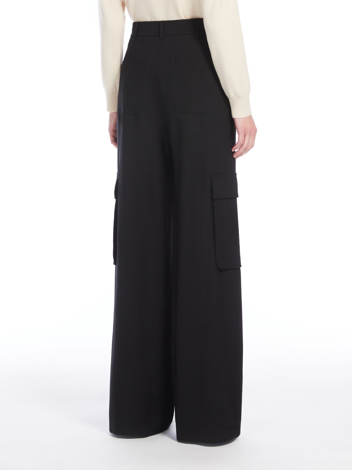 Wool cargo trousers