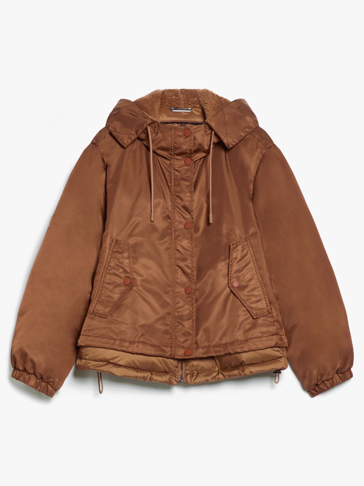 Water-repellent twill parka