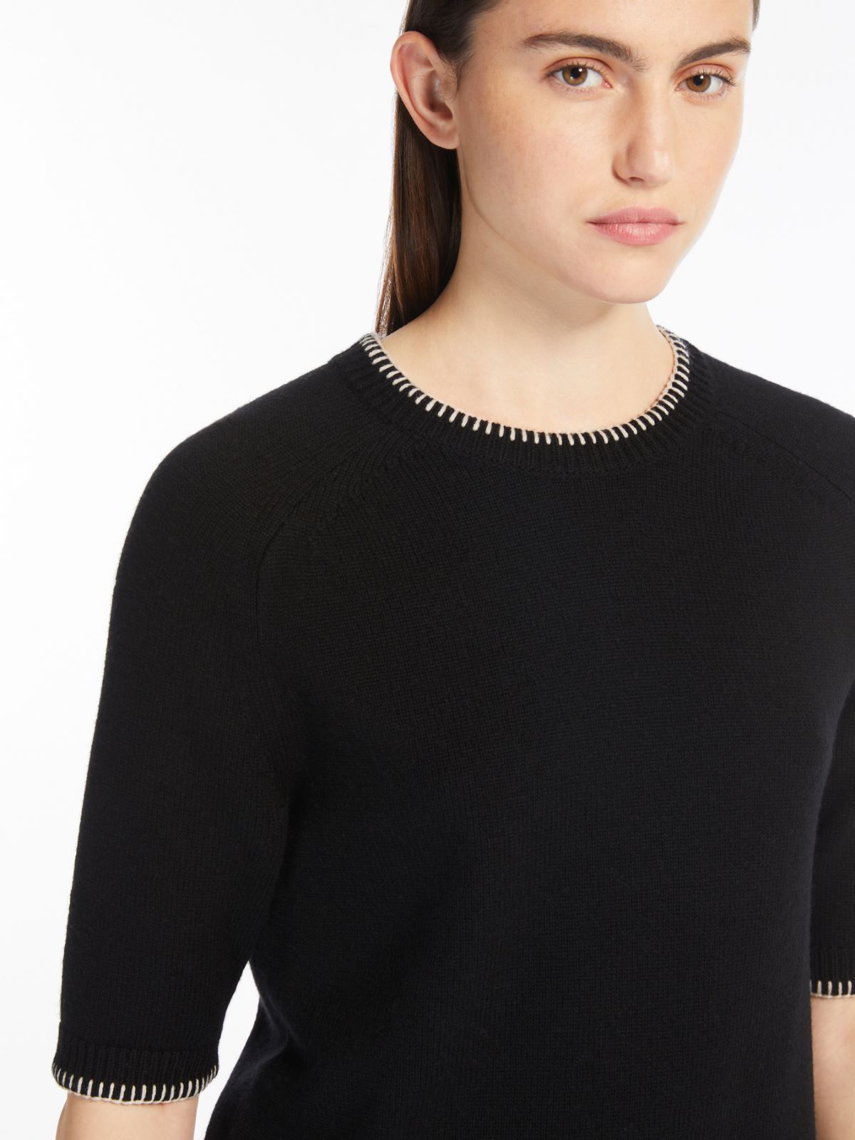 Wool and cashmere crew-neck jumper