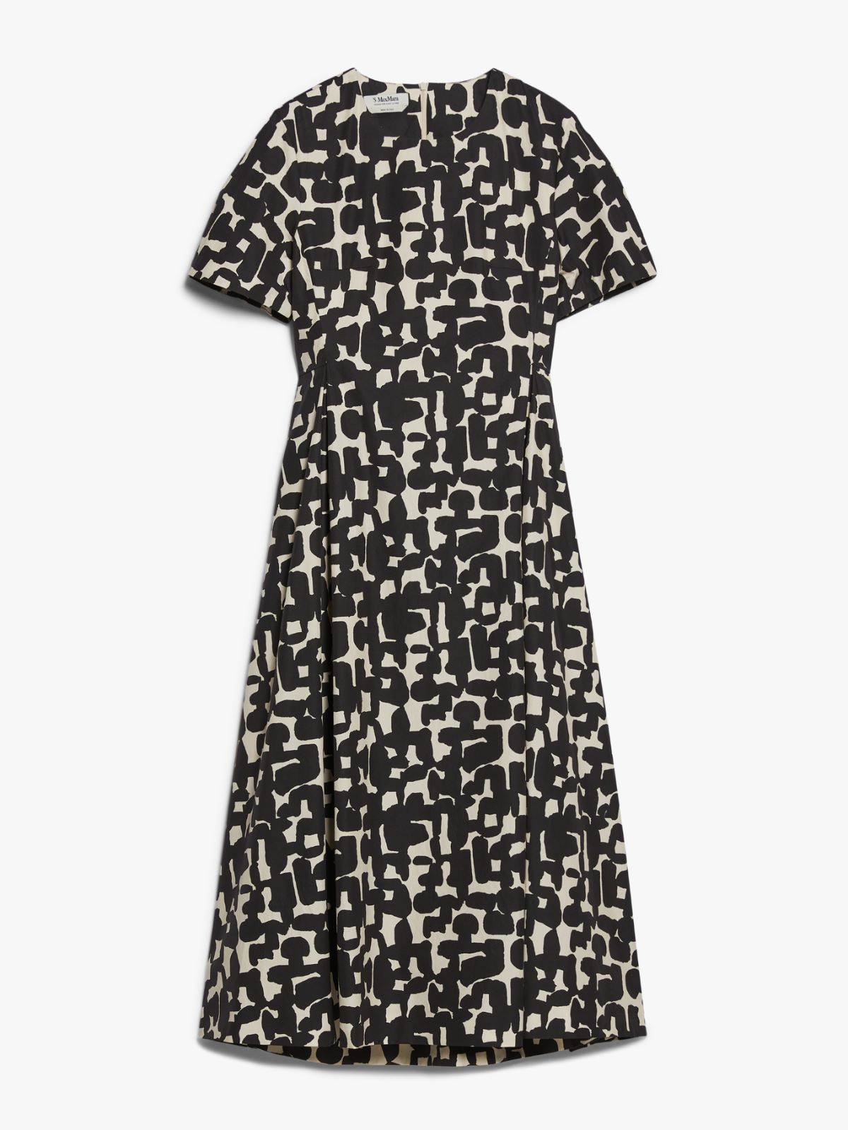 Printed cotton midi dress