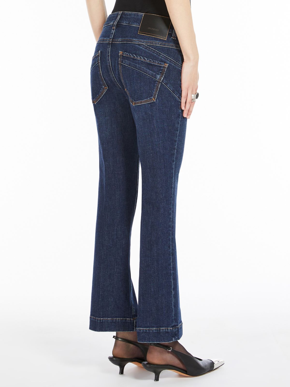 Perfect mini flare 5-pocket trousers