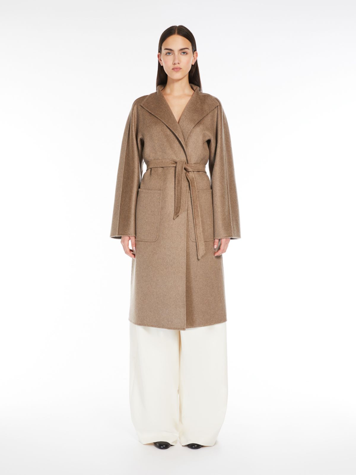 Cashmere cardigan coat