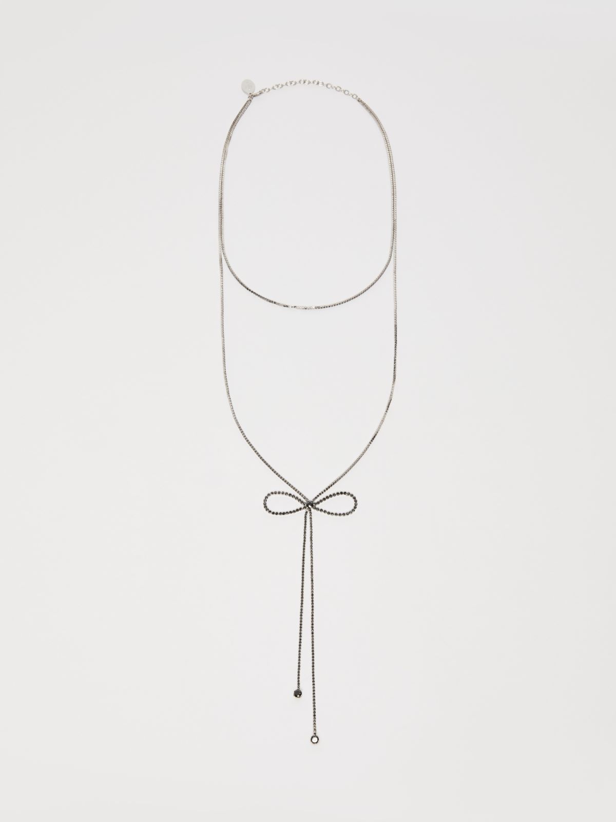 Set of 2 rhinestone necklaces