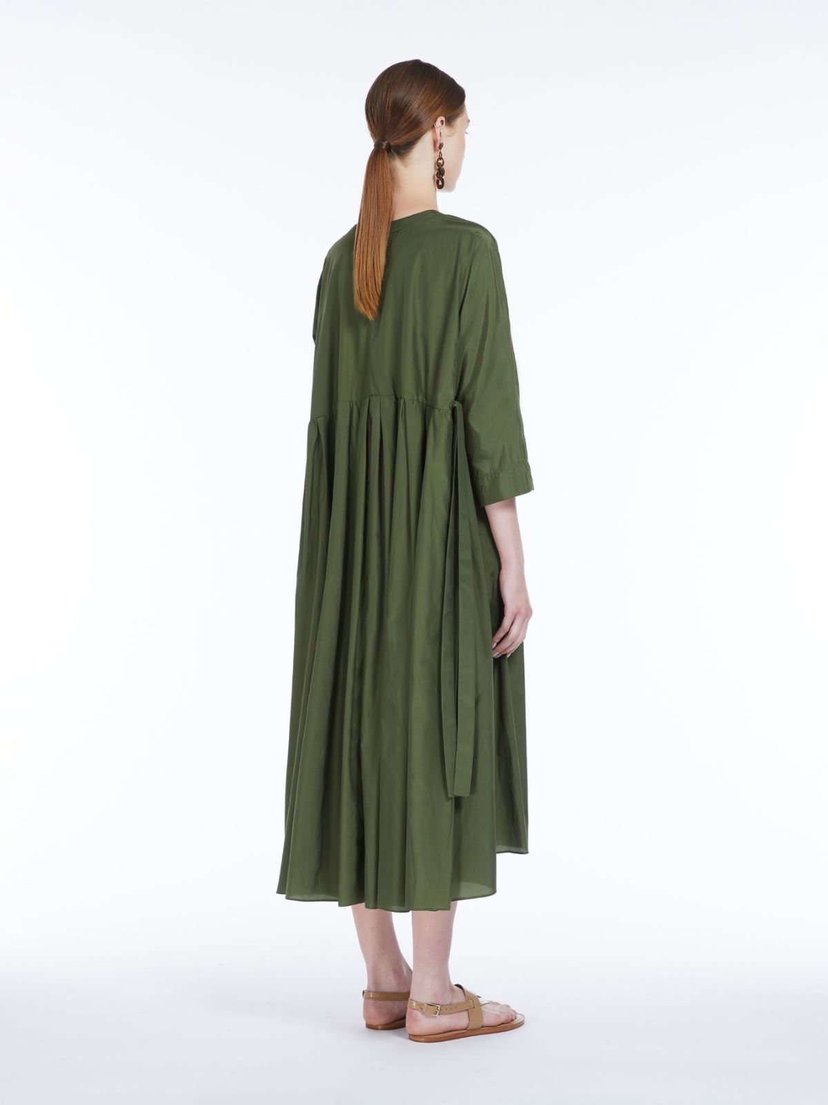 Silk and cotton dress