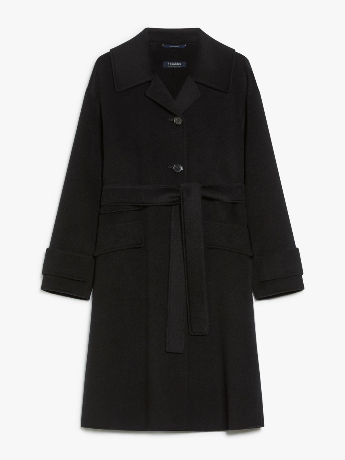 Wool single-breasted coat