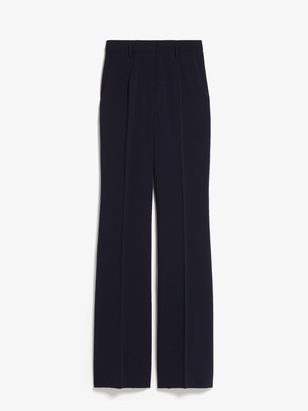 Flared cady trousers