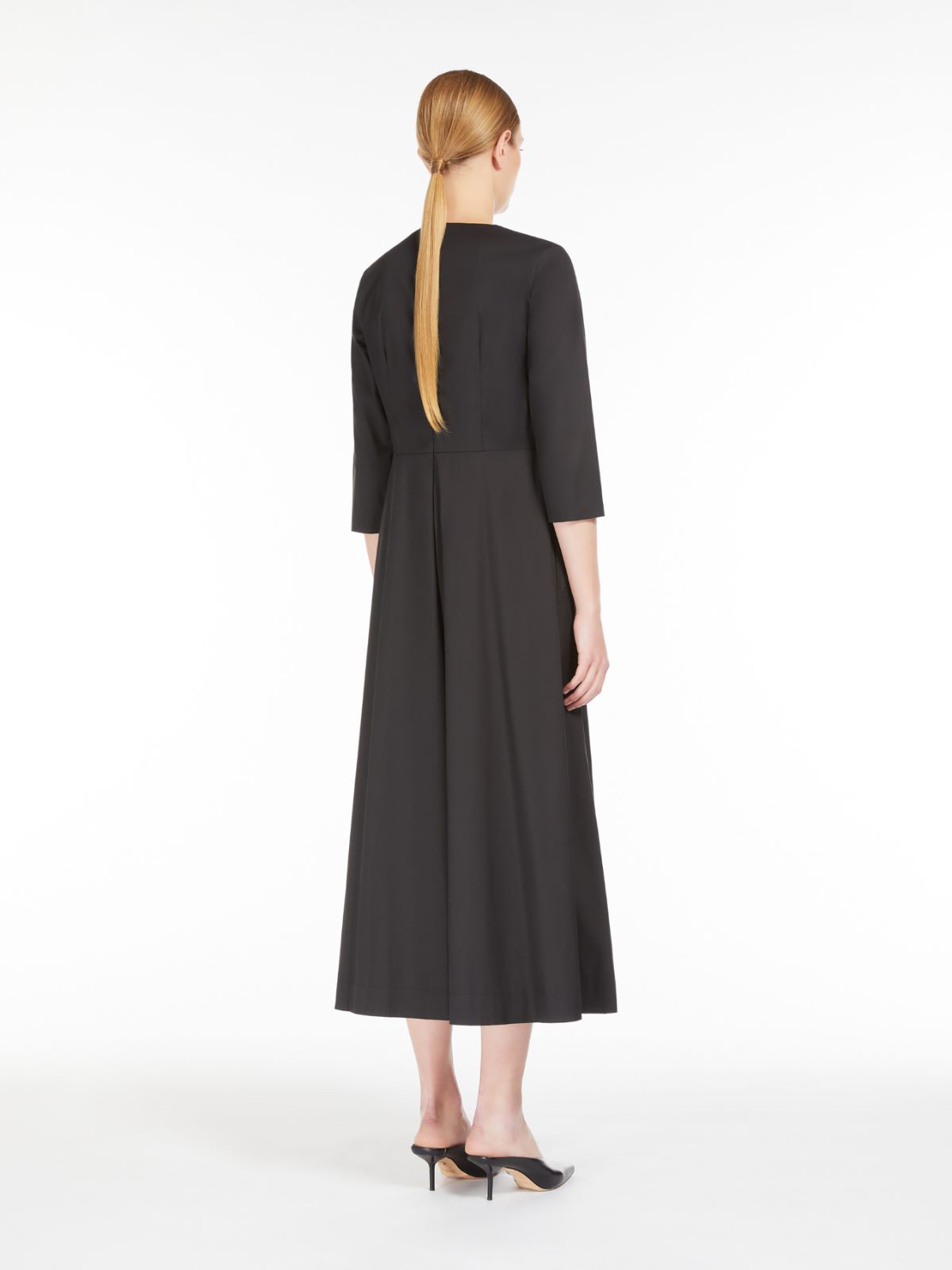 Stretch cotton dress