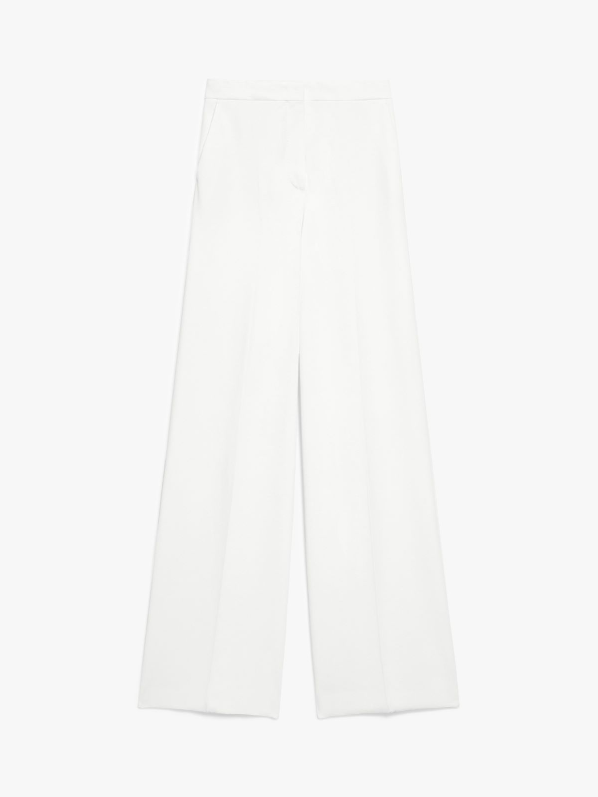 Long compact jersey trousers