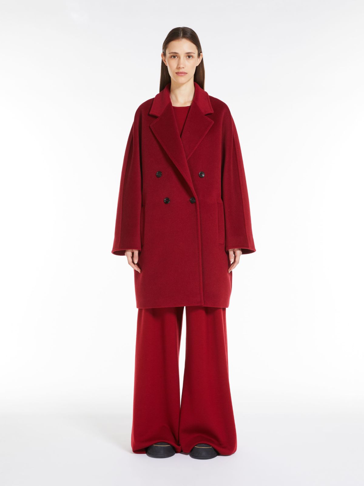 Short 101801 Icon Coat in wool and cashmere