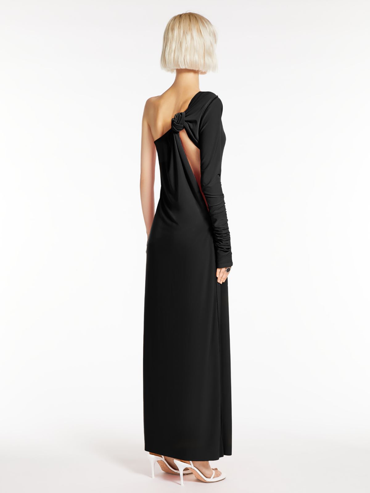 Asymmetrical jersey dress