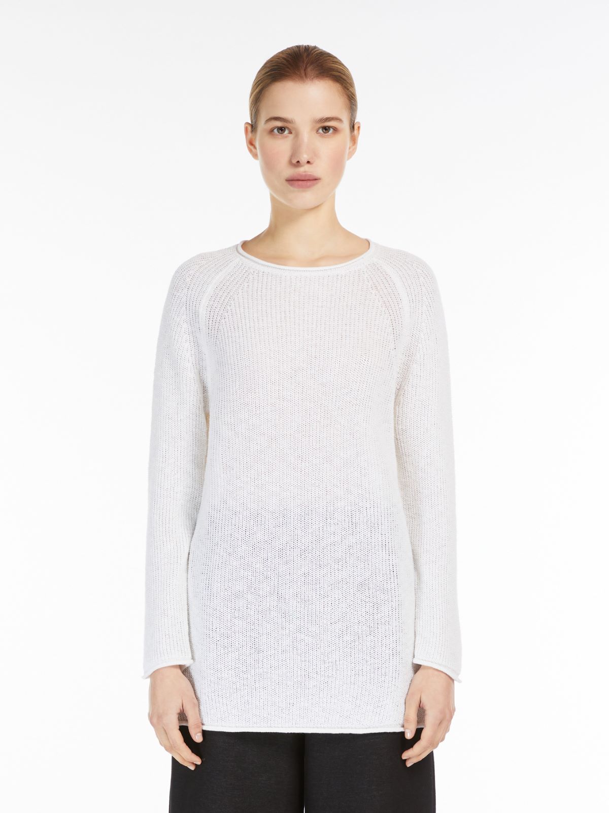 Cotton and linen yarn sweater