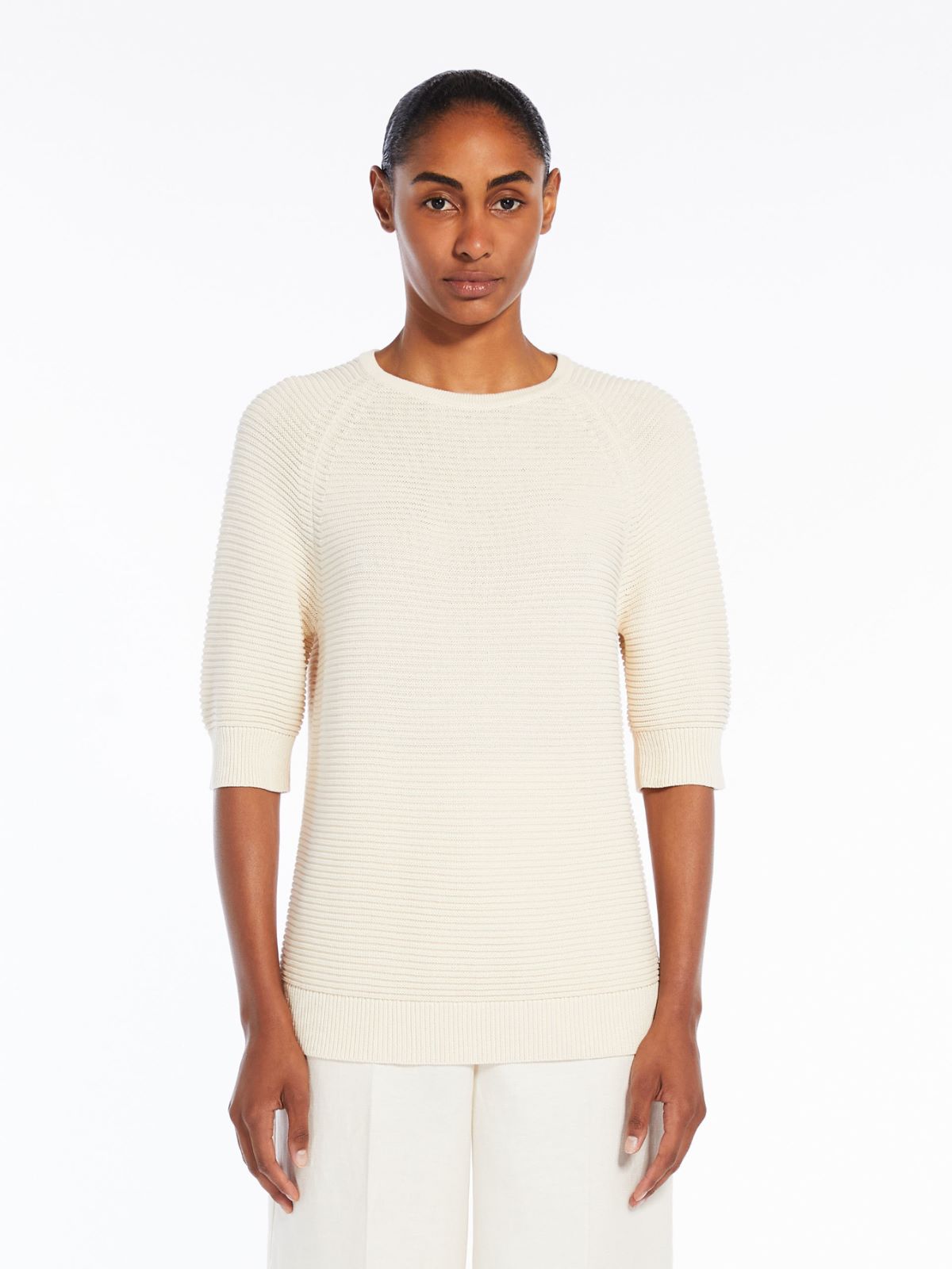 Feminine cotton yarn jumper