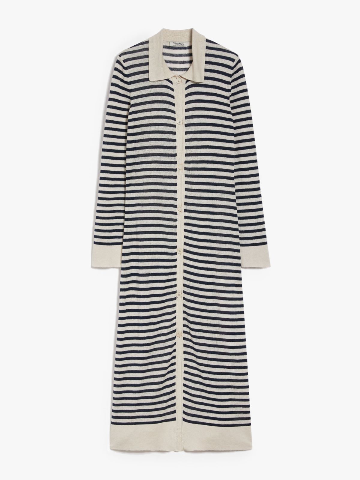 Linen yarn shirt dress