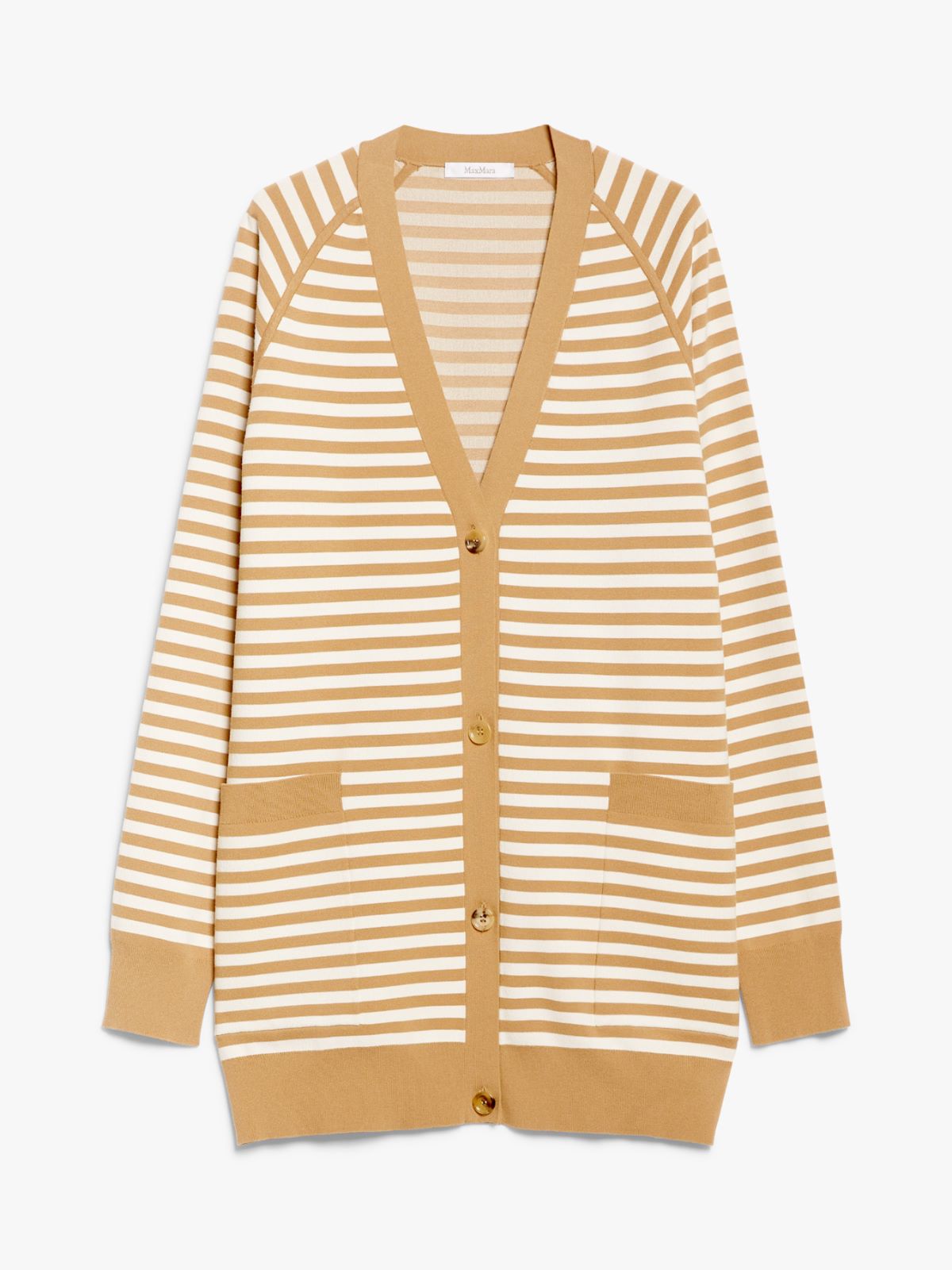 Jacquard viscose cardigan