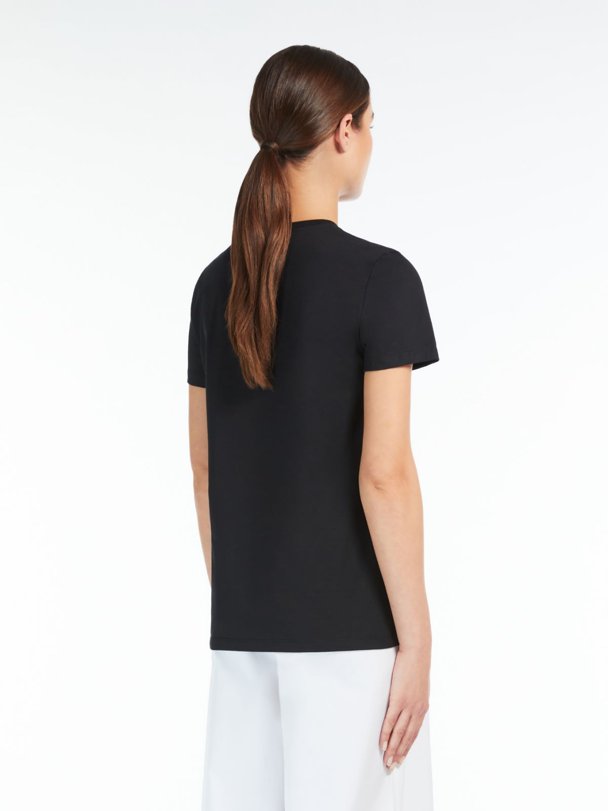 Cotton T-shirt with appliqué